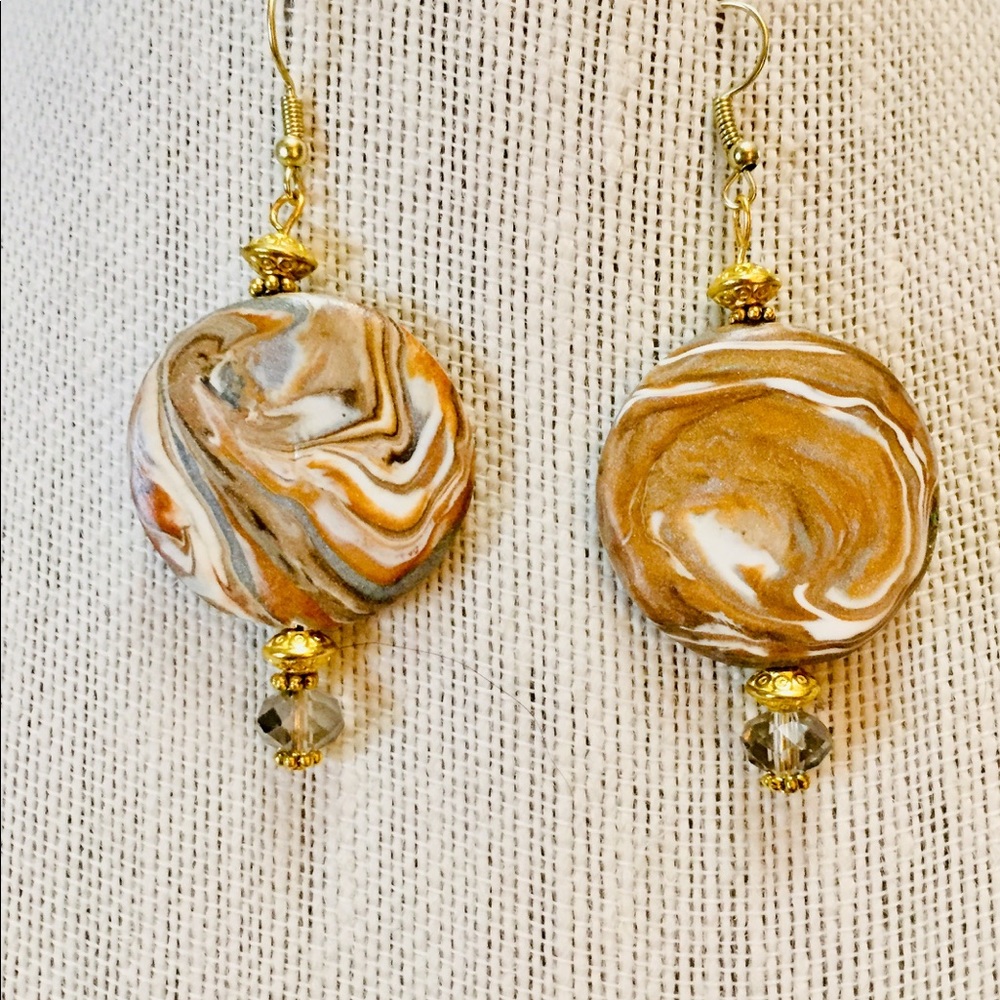 🇺🇸 SPECIAL Marbled Clay Handcrafted Earrings